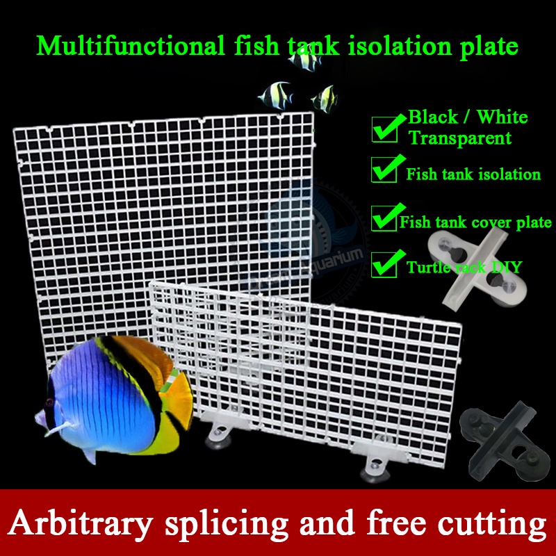 Fish Tank Isolation Board Bottom Divider Aquarium Grid Divider White
