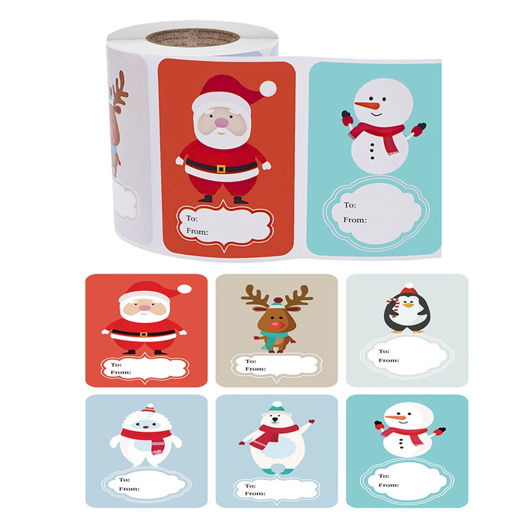 250 Pcs Santa Claus Stickers Kids Thank You Stickers For Seal Scrapbook ...