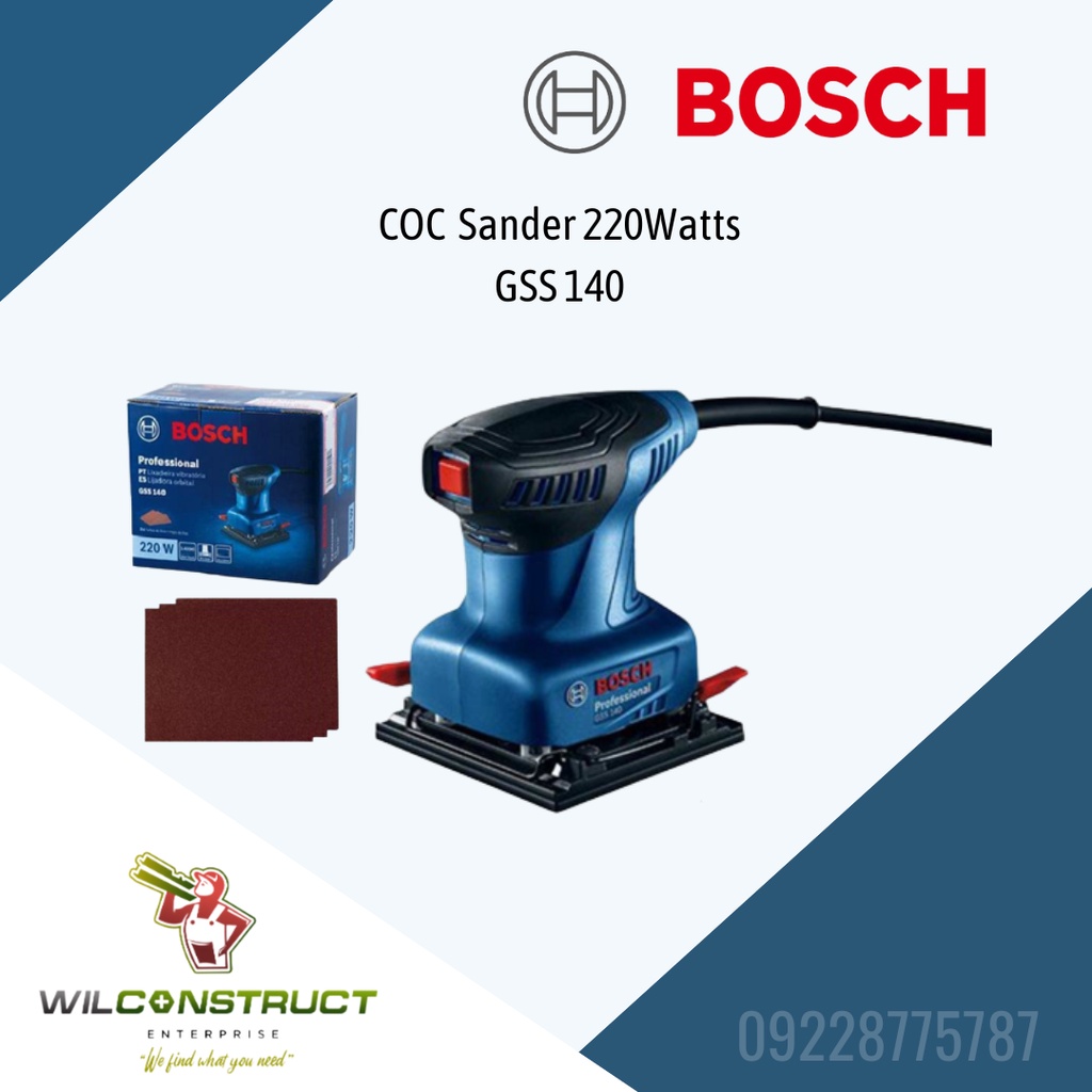 BOSCH GSS 140 Professional Orbital Sander | Soon Huat Hardware Trading Co