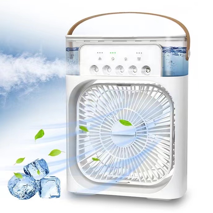 Air Cooler Fan 5 spray USB Humidifier Luminous Aroma Diffuser Desktop ...