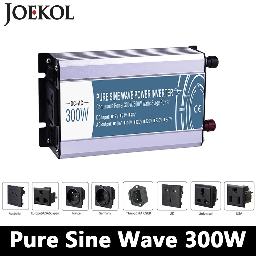 300W/600W Solar Pure sine wave inverter DC 12V/24V to AC 220V,off grid ...