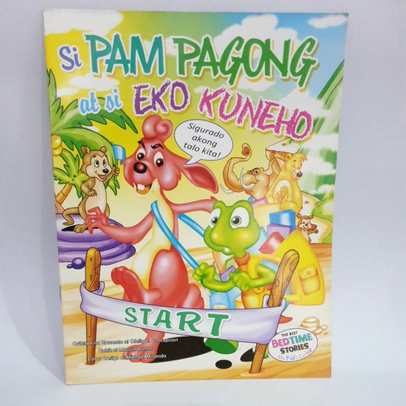 Si Pam Pagong at si Eko Kuneho Full Color Bedtime Stories | Shopee ...