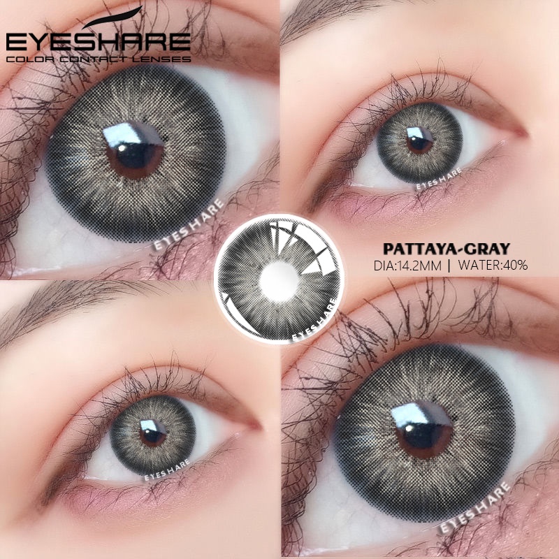 EYESHARE Color Contact Lenses For Eyes 1pair Love Series Colored Yearly ...