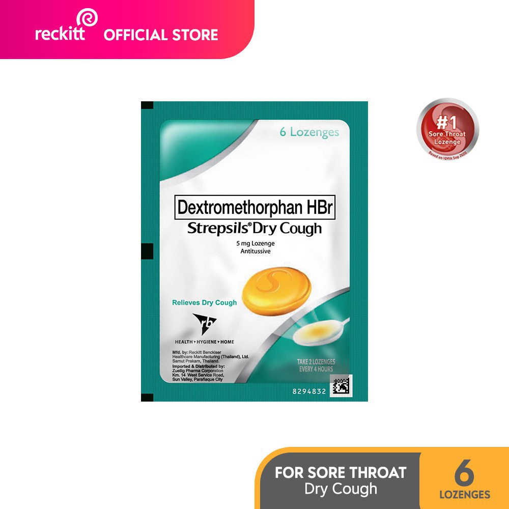 Strepsils Dry Cough Medicine Lozenges Pack of 6s for Cough Shopee