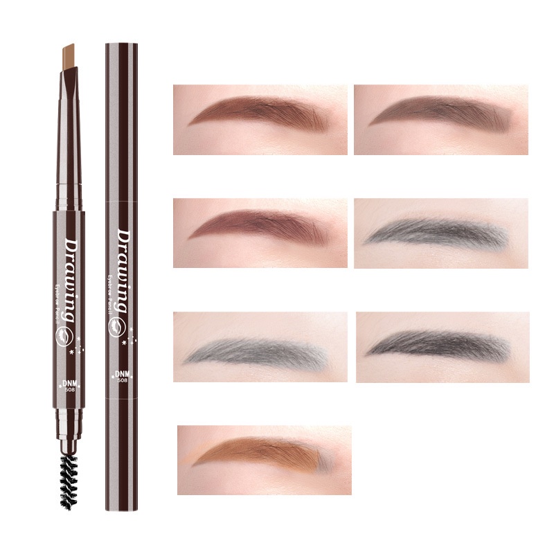 Only 7-color double-headed triangular eyebrow pencil is easy for ...