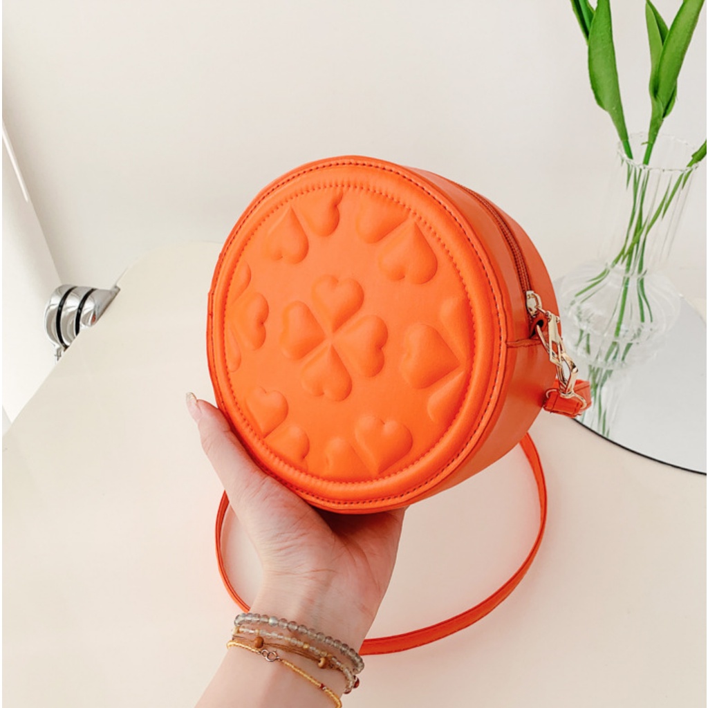 Fashion Bag For Woman Shoulder Sling Round Heart 3015 Shopee Philippines