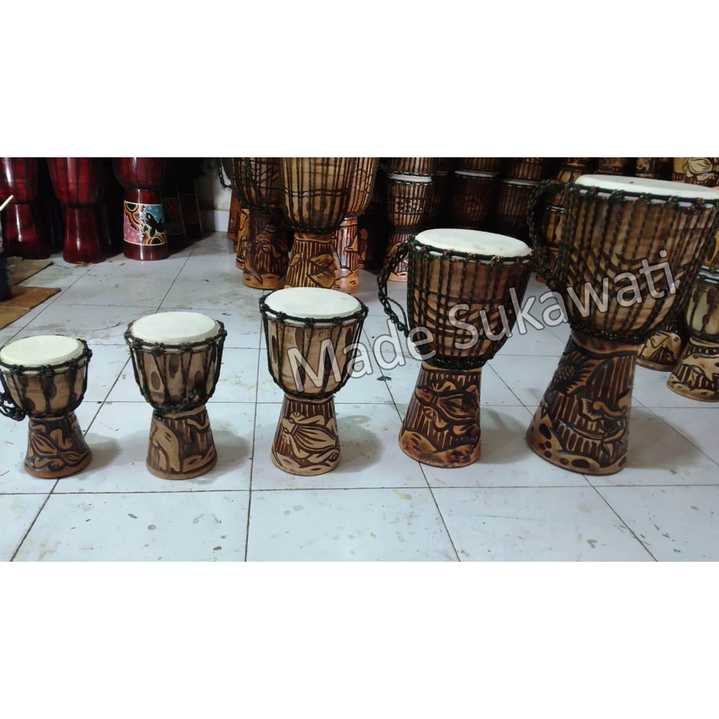 Jimbe musical instrument carved drum Djembe bali | Shopee Philippines