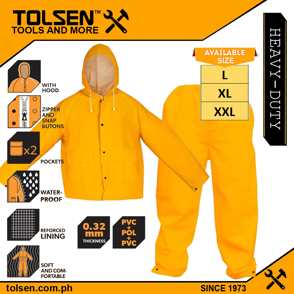 RAIN SUIT – Tolsen Tools Philippines