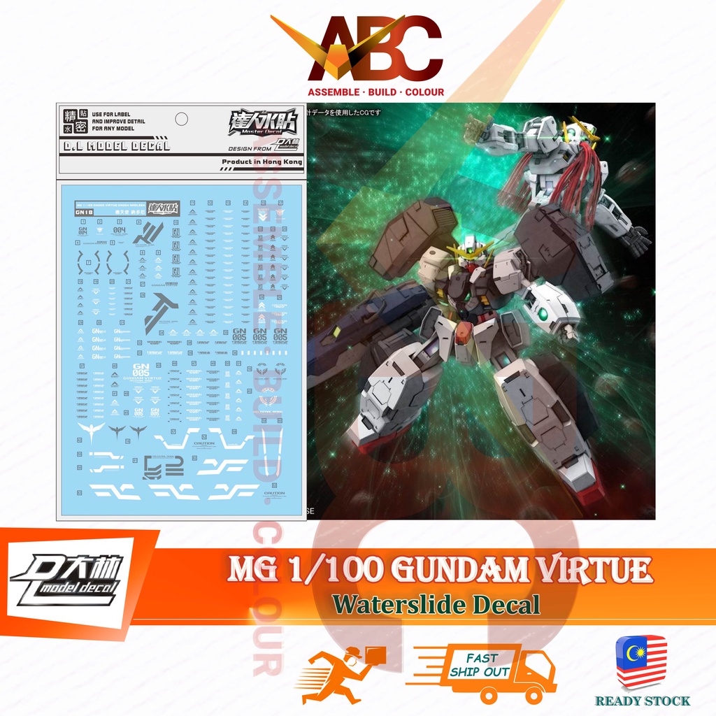 [Dalin] Waterslide Decal-GN18 MG 1/100 Virtue/Nadleeh GN-005 GN-004 ...