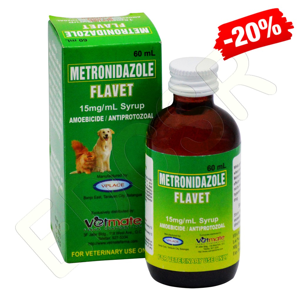 PS Vetmate Metronidazole Flavet Anti Bacterial Anti Parasitic