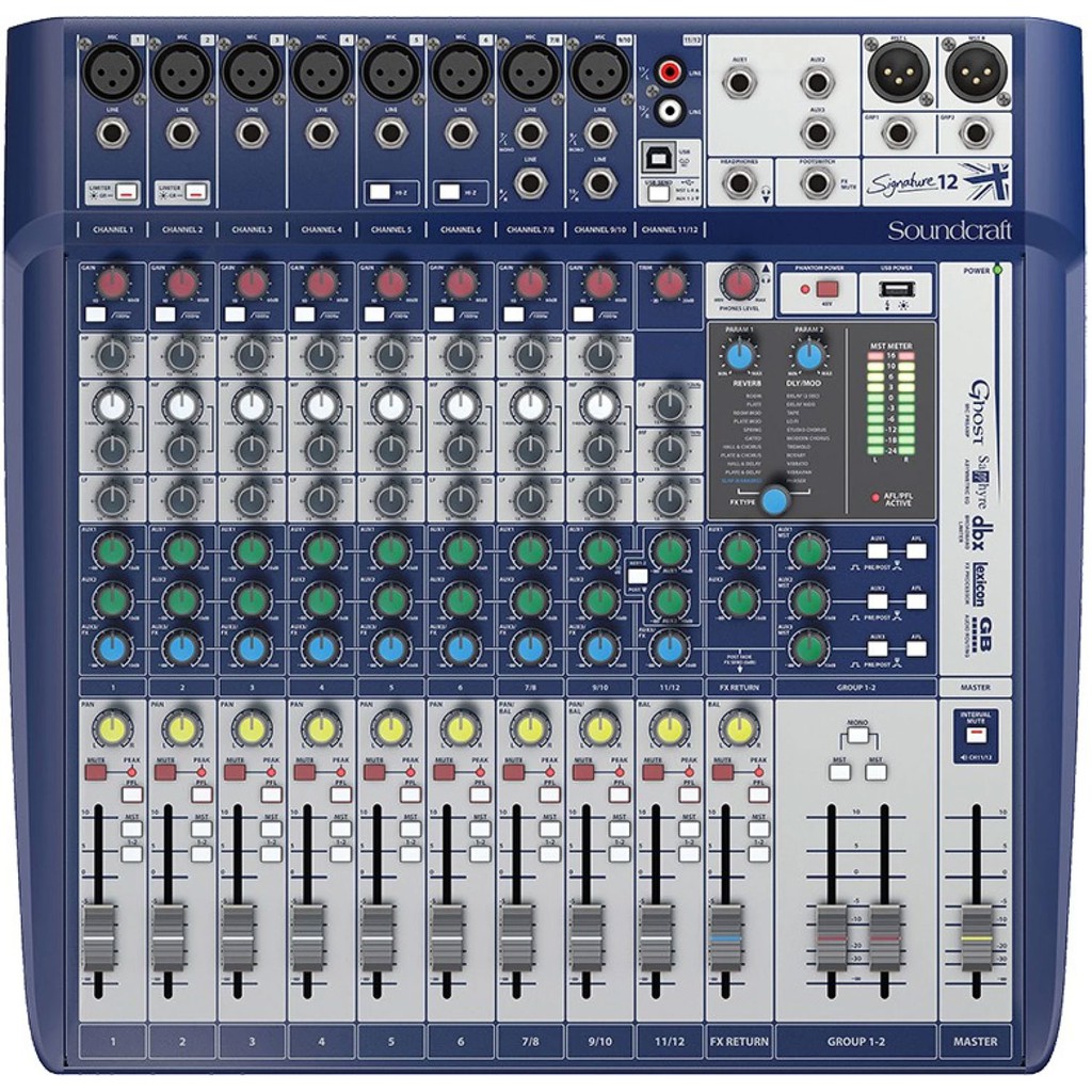 SOUNDCRAFT SIGNATURE 12 MIXER S12 12 CHANNEL MIXER WITH ONBOARD