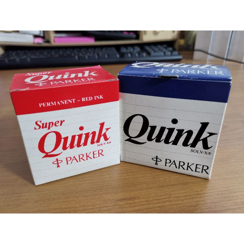 Clearance! Parker Super Quink fountain pen Ink permanent ink (Red, Blue Black) Shopee Philippines