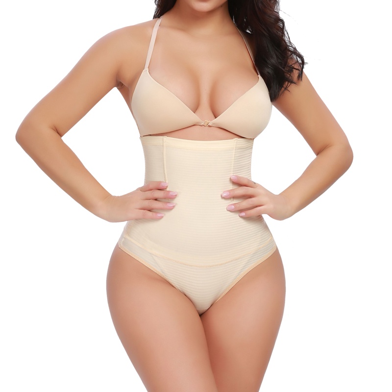 LANFEI Women High Waist Trainer Panties Tummy Control Thong Sexy