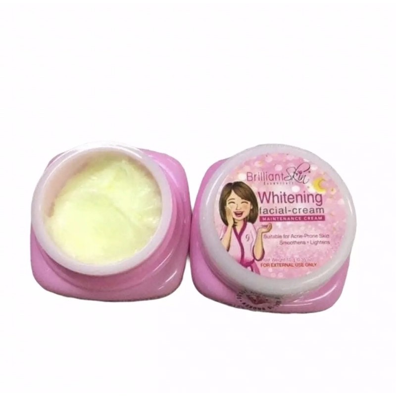 Brillant Skin Whitening Facial Cream 10g 100 legit Shopee