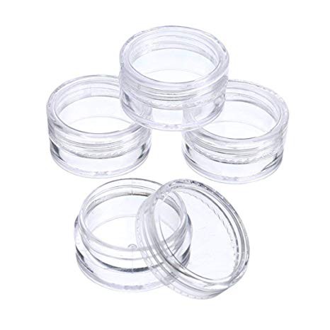 JS ESSENTIALS Acrylic Transparent Jar Tub Plastic Cosmetics Container ...