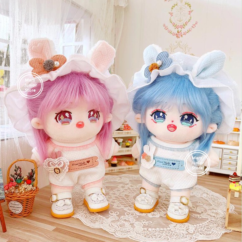 Kpop 20CM idol Doll Replaceable Clothes Flowers Hat Romper Plush Dolls ...