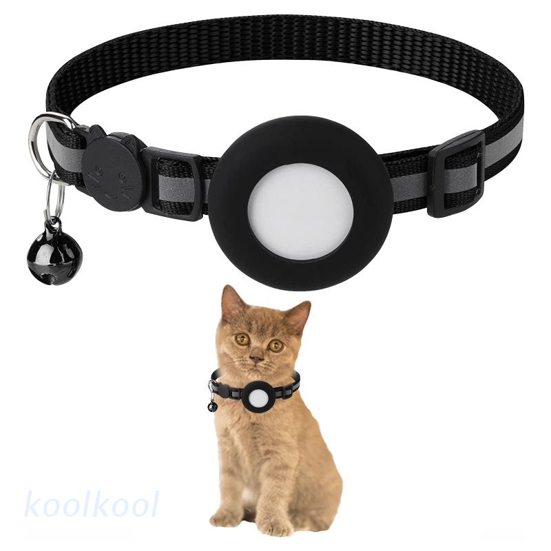 kool Dog Collar Holder for Airtags Cat Collars with Detachable Bell