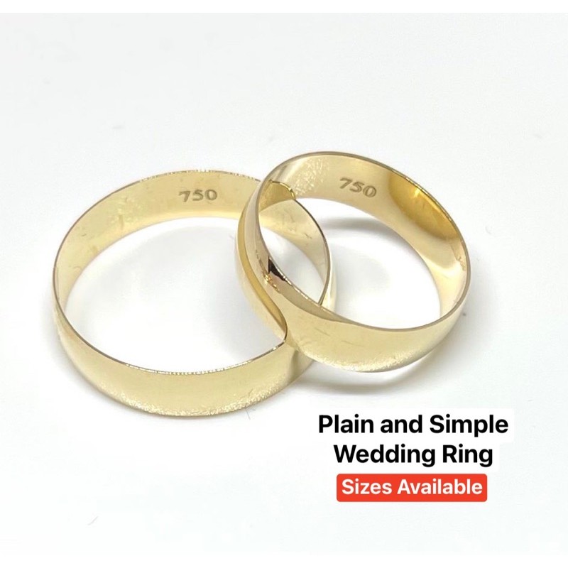 Gold Wedding Rings Available At Our Shopee Store! Hurry, 60% OFF