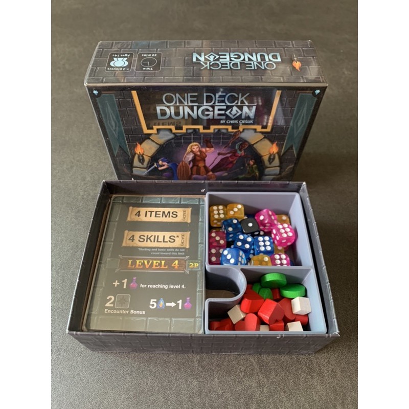 [Plastic] One Deck Dungeon Board Game: Organizer-Equipment Storage Box ...