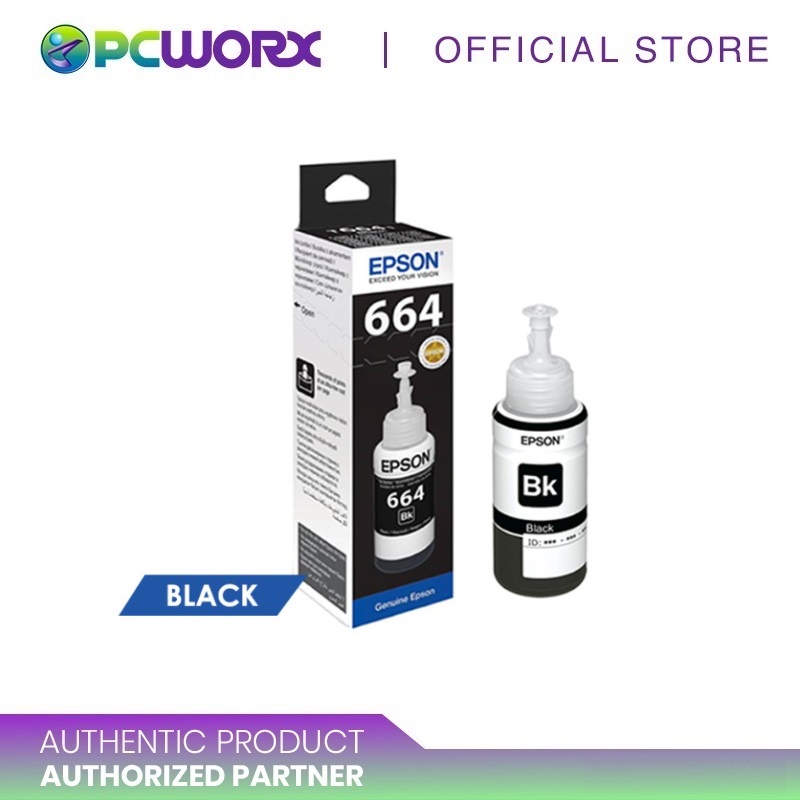 Epson Original Black Ink Bottle for L100/L200/L300/L400/L500/L1300 ...