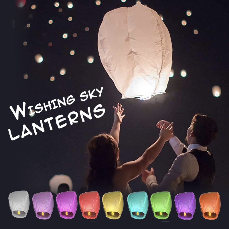 Sky Lantern lanterns Party Supplies Candle Heart Vows Romantic Wish Lantern Blessing Kongmin