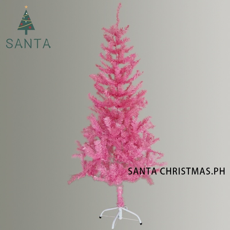 150cm/5ft Pink Artificial Pine Christmas tree | Shopee Philippines