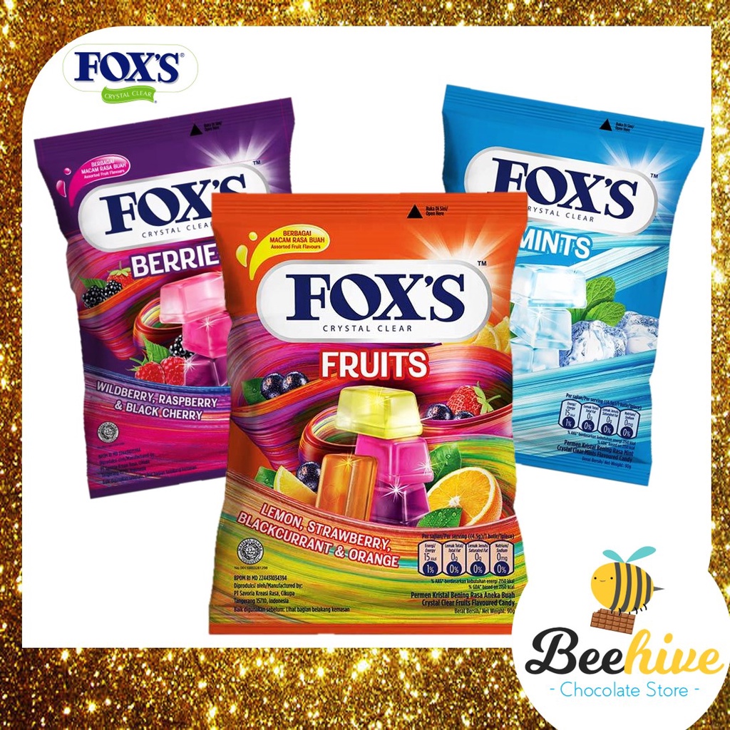 Nestle Foxs Crystal Assorted Candy 90g / Gula-gula Aneka Kristal Foxs ...