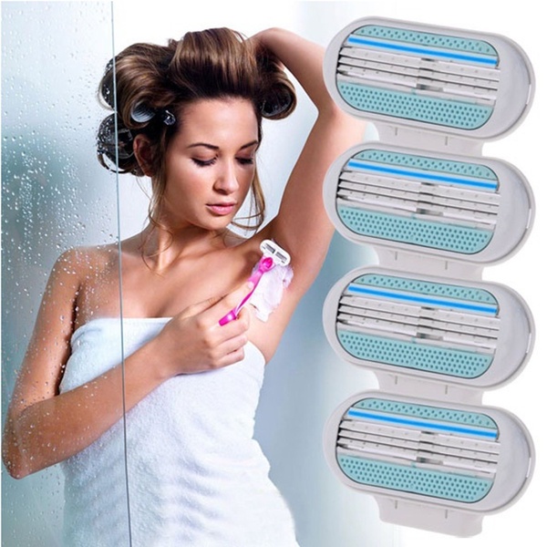8 Pcs / set Superior Replacement 3-Blade Shaving Razor for Women - US ...