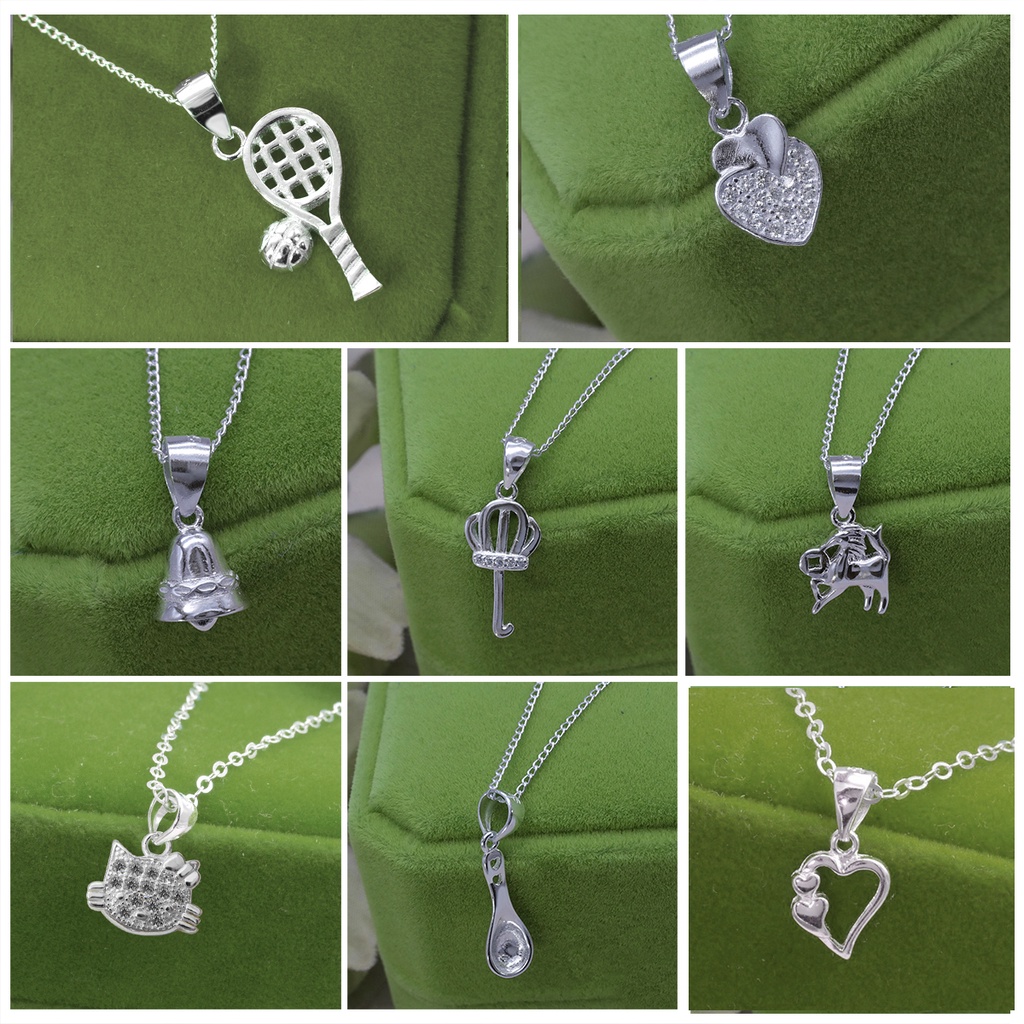 SUPER SALE MORNING STAR 925 Italy Silver Jewelry Pendant Necklace HMM Women Charm Long Chain Shopee Philippines