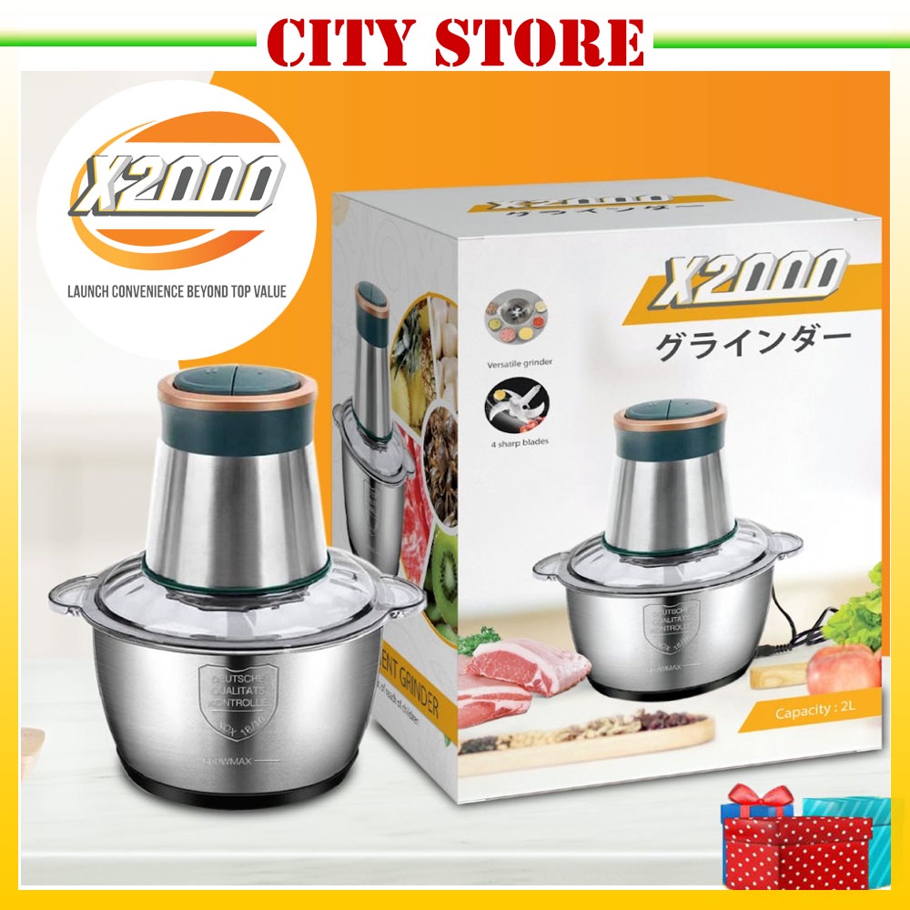 Versatile Grinder X2000 Electric Meat Grinder Mincer Food Chopper