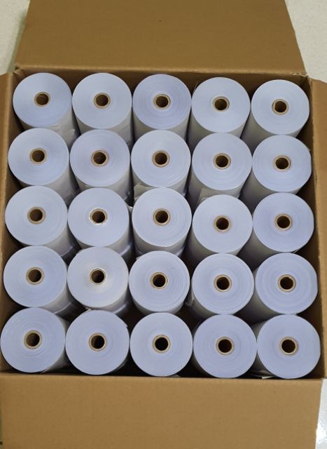 50 rolls Journal Paper 76x70, 2ply, carbonized | Shopee Philippines