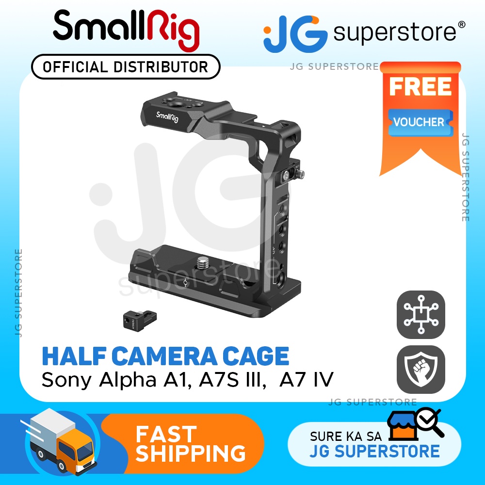 SmallRig Half Camera Cage w/ Multiple Mounts for Sony A1 & Select A7 ...