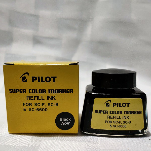 PILOT SUPER COLOR MARKER REFILL INK (BLACK NOIR) Shopee Philippines
