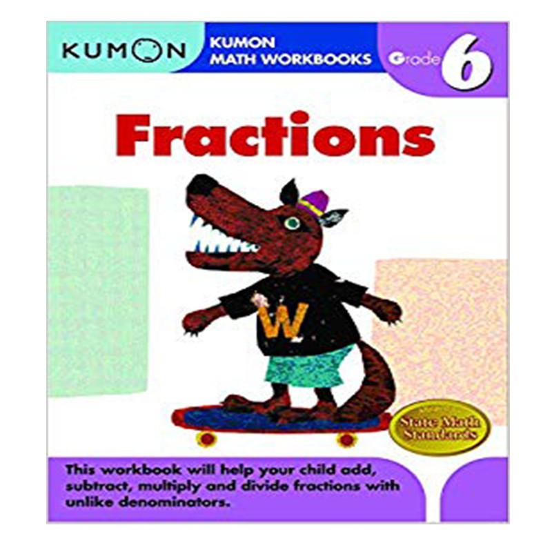 Kumon Math Workbooks: Fractions (Grade 6) | Shopee Philippines