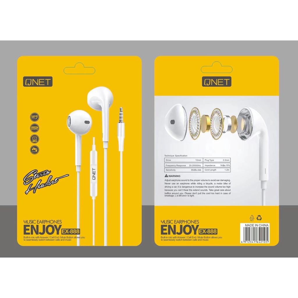 Shopee earphones with mic hot sale