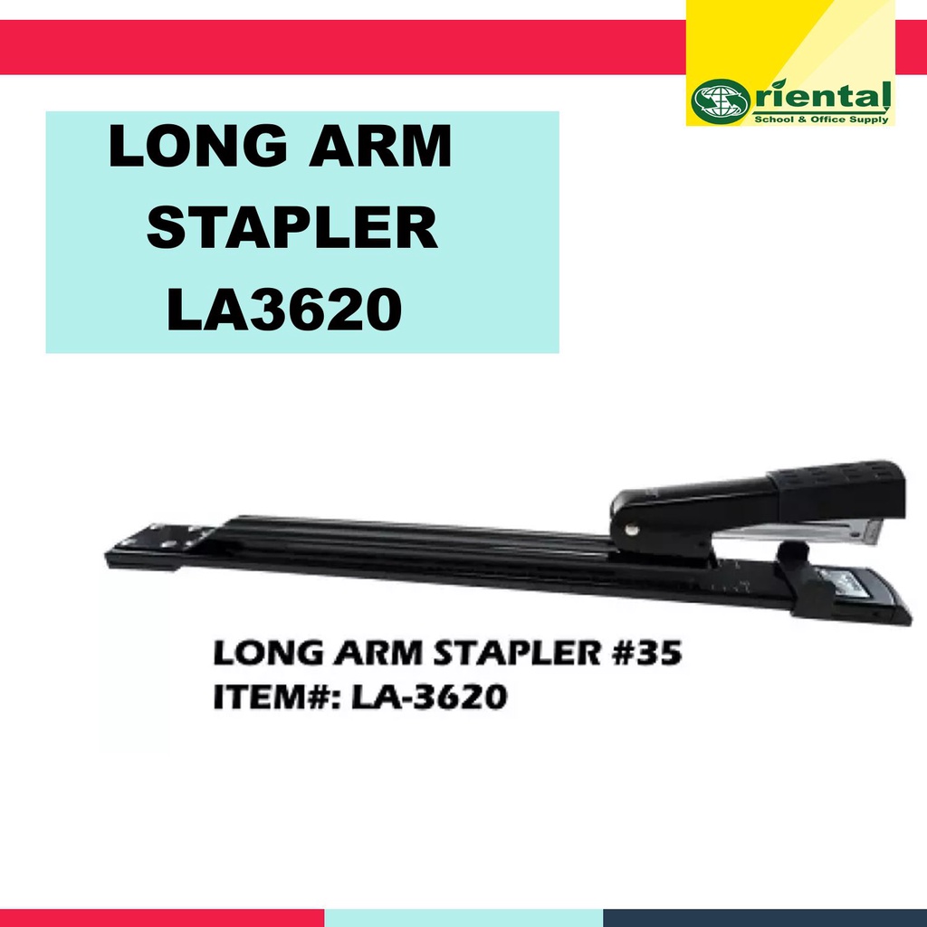 Heavy Duty Long Arm Stapler LA3620 LongReach Stapler for binding booklets Sold per piece