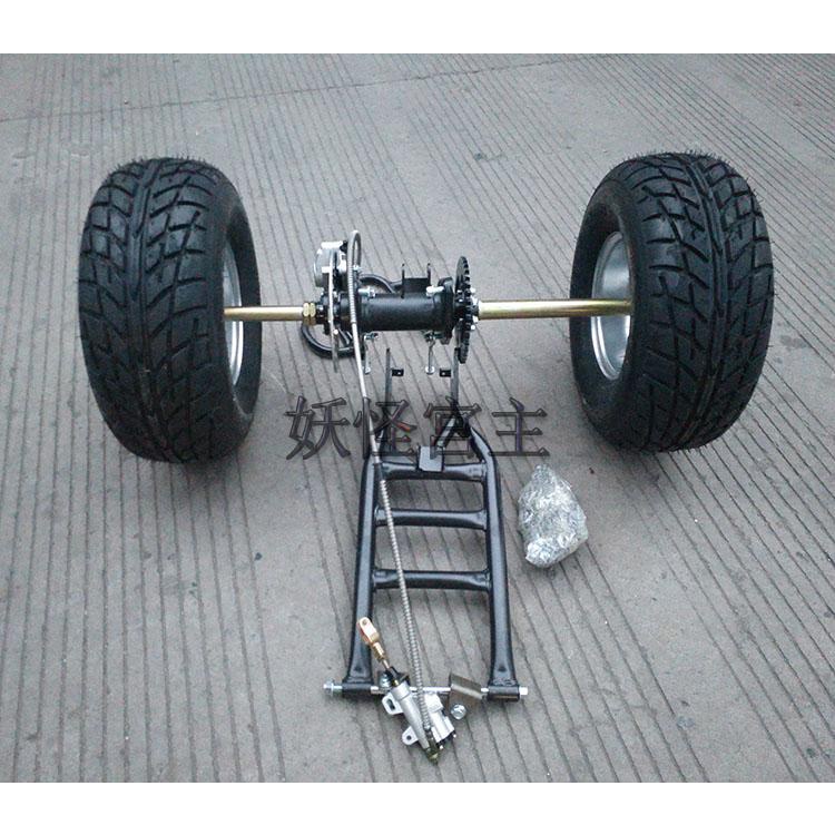 Modified three-wheeled motorcycle big bull ATV rear flat fork rear axle ...