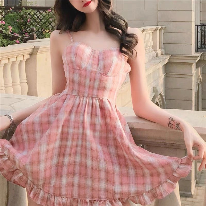 strapless open back dress White & Pink Suspender Dress,12M to 7T. – Bunch Of Happiness