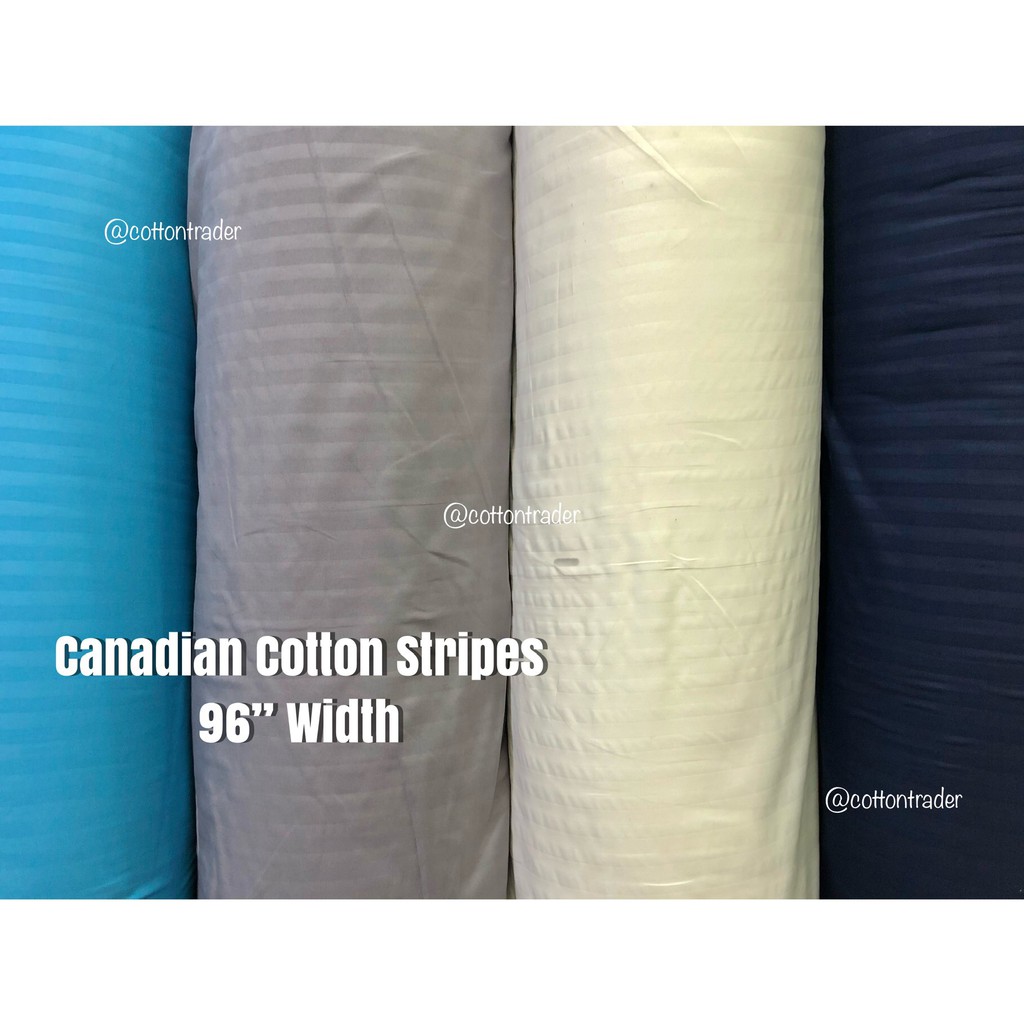 Canadian Cotton Stripes 96" Width TELA/FABRIC ONLY (YARD) Shopee