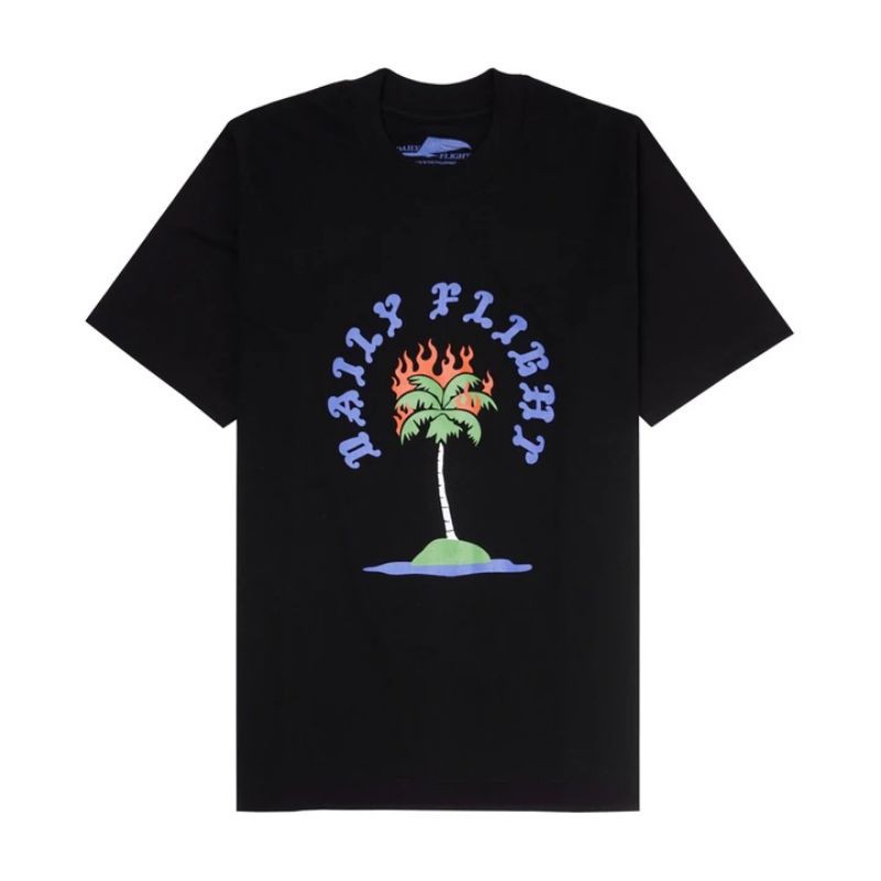 DAILY FLIGHT Tropical in Black Tee (Authentic) (Legit) | Shopee Philippines
