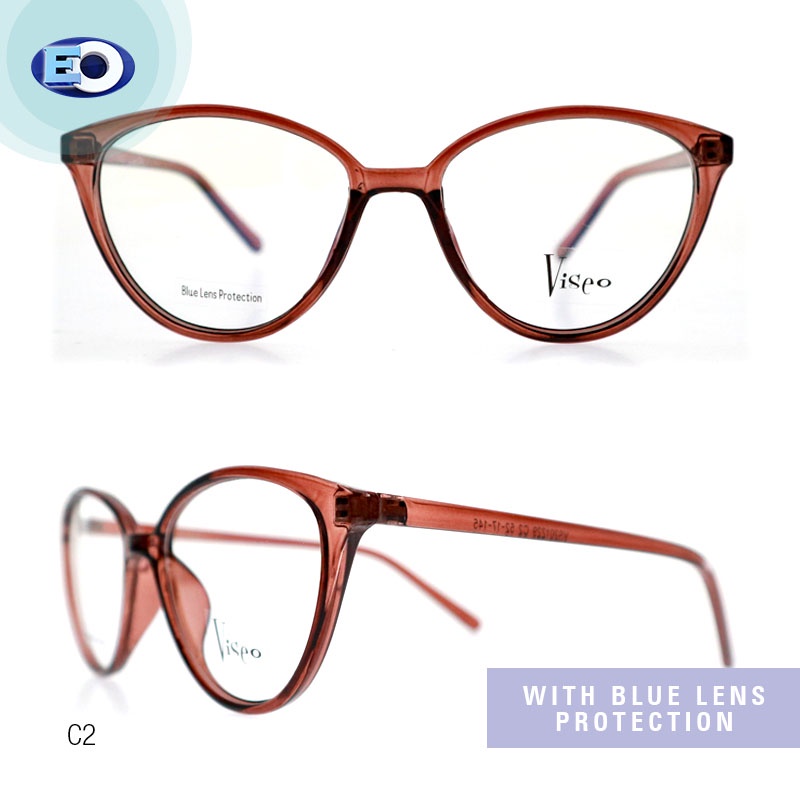 Eo Viseo Vs201229 Non Graded Anti Radiation Eyeglasses For Women Shopee Philippines 8289