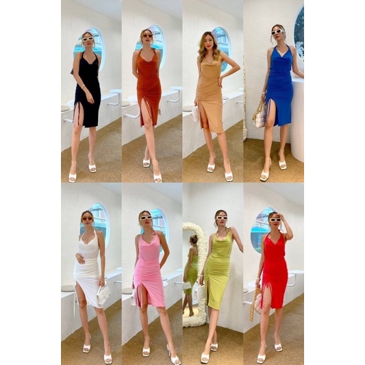 DOUBLEJSHOP A Set Of Sexy Elegant That Looks Expensive. Halter Skirt ...