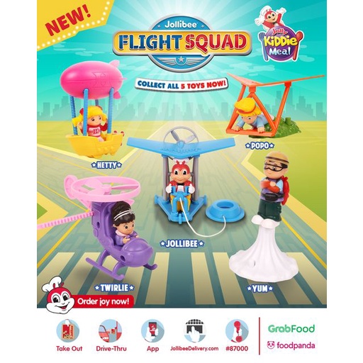 Jollibee Kiddie Toy Flight Squad | Shopee Philippines