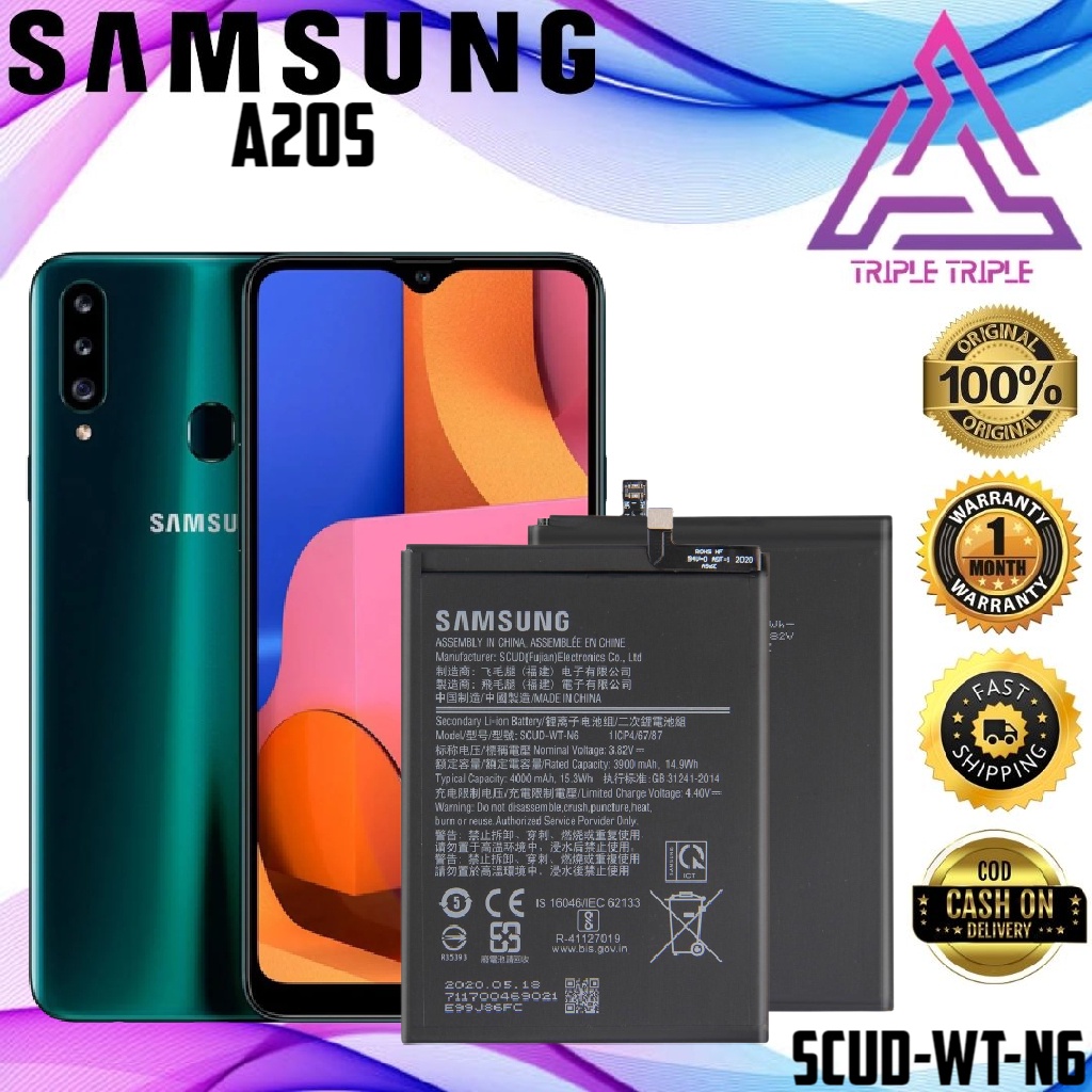 Samsung Galaxy A20s Battery Original Model Scud Wt N6 Capacity 4000mah Shopee Philippines