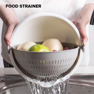 1pc Stainless Steel Colander, Kitchen Metal Food Strainer For Washing  Vegetables, Fruit And Rice And For Draining Cooked Pasta Pot Drainer