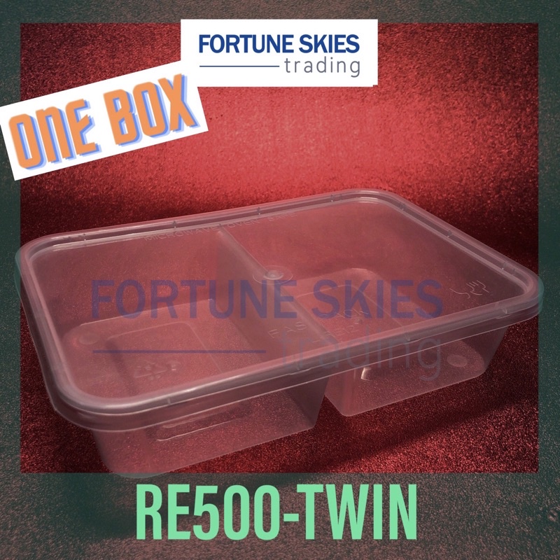 ONE BOX (300 pc) Fas Pack RE500-TW Microwavable Container | Shopee ...