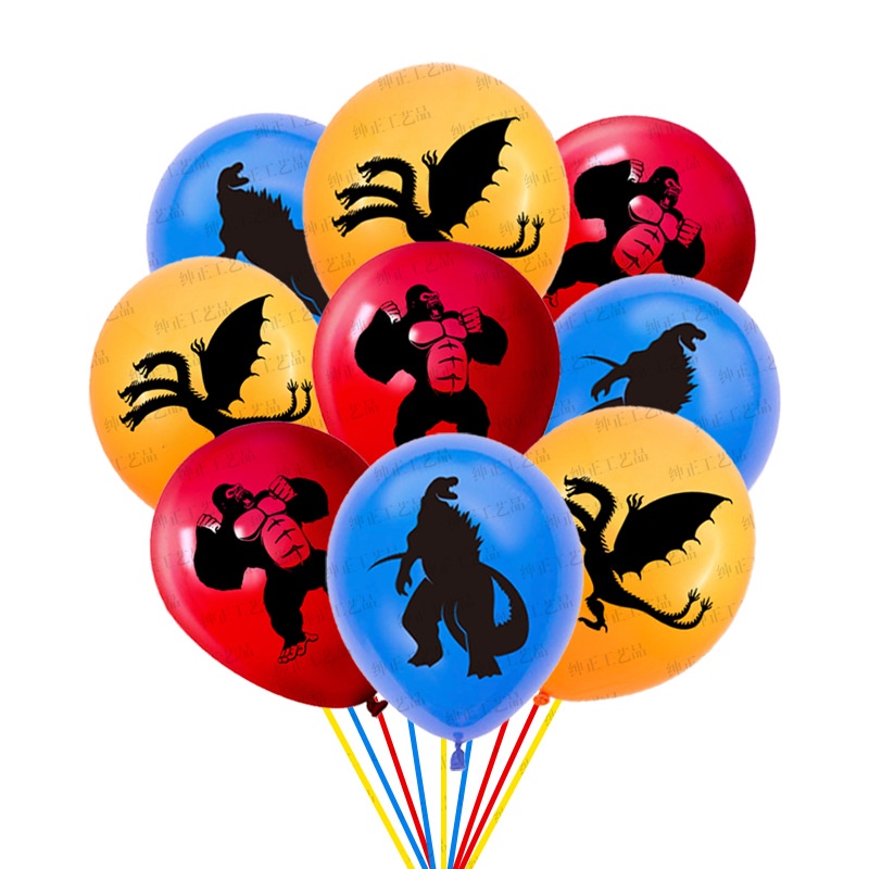 18pcs Godzilla Party Balloons Set Godzilla King Kong party supplies ...