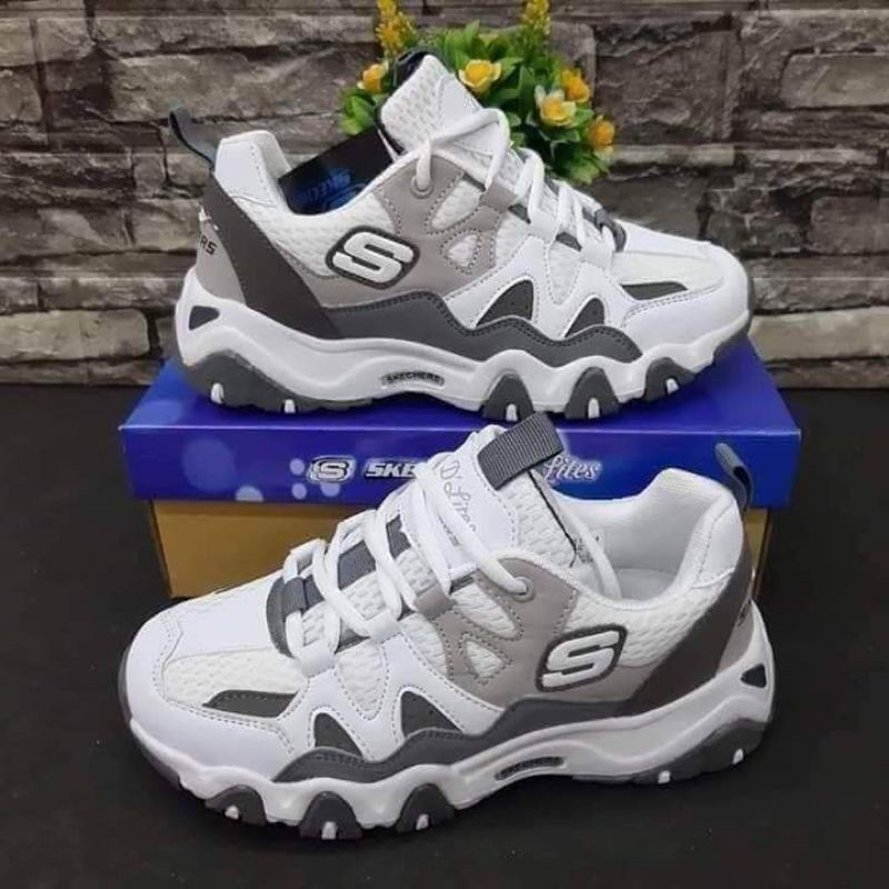 Skechers d lites 2 best sale mens silver