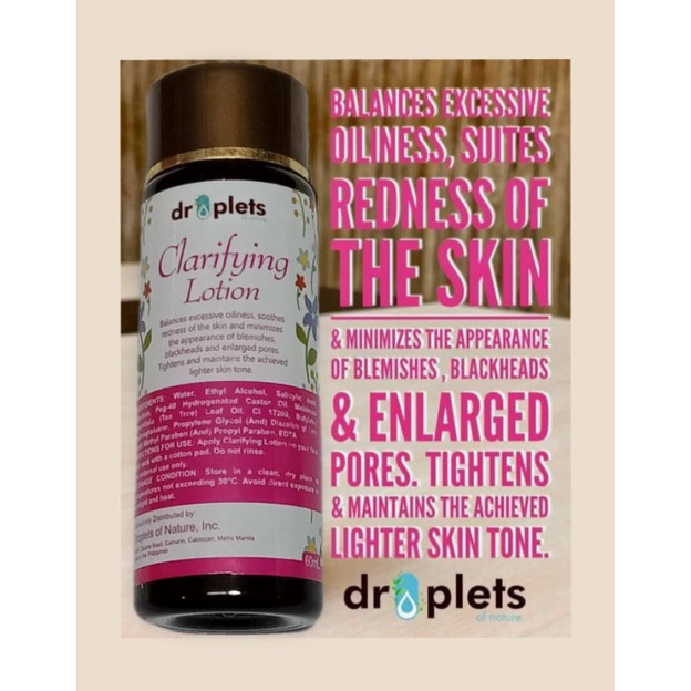Clarifying Lotion 60ml (droplets) | Shopee Philippines