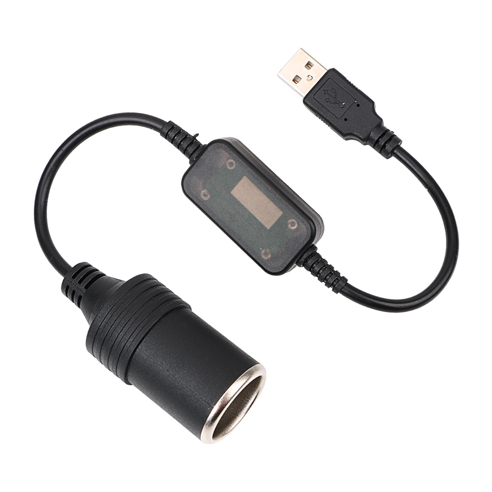 Charger Cable Socket USB 5V To 12V Converter Adapter Wired Cigarette ...
